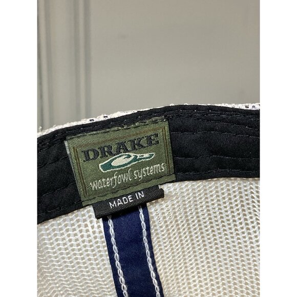 Drake Waterfowl Men's Trucker Hat Mesh Adjustable Navy Blue NWT - Picture 7 of 7